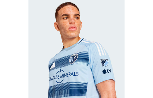 adidas Sporting Kansas City 2025 -26 Authentic Home Jersey - Glow Blue/Night Indigo