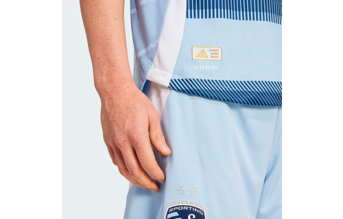 adidas Sporting Kansas City 2025 -26 Authentic Home Jersey - Glow Blue/Night Indigo