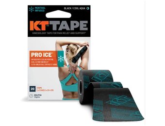 KT Tape Pro Ice 20 Strips 10" Precut - Black