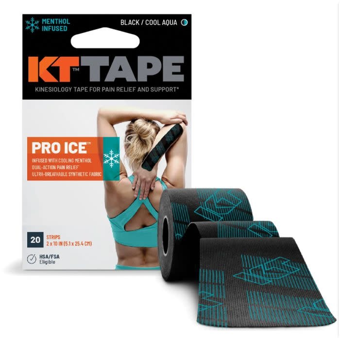 KT Tape Pro Ice 20 Strips 10" Precut - Black