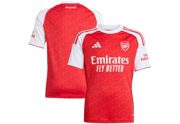 adidas Arsenal 2025 - 26 Youth Home Jersey - Better Scarlet/White