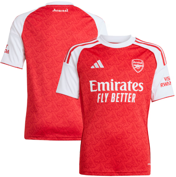 adidas Arsenal 2025 - 26 Youth Home Jersey - Better Scarlet/White