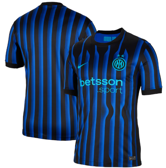 Nike Inter Milan 2025 - 26 Home Jersey - Lyon Blue/Black/Chlorine Blue