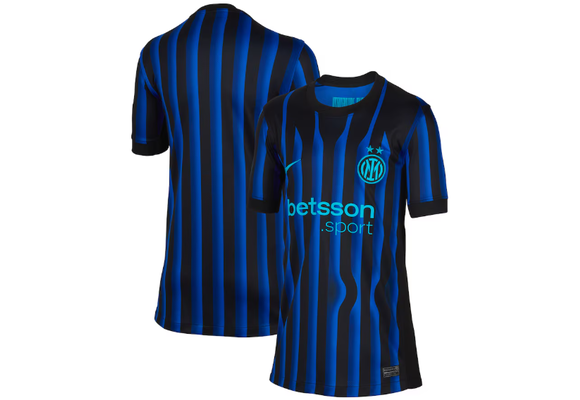 Nike Youth Inter Milan 2025 - 26 Home Jersey - Lyon Blue/Black/Chlorine Blue