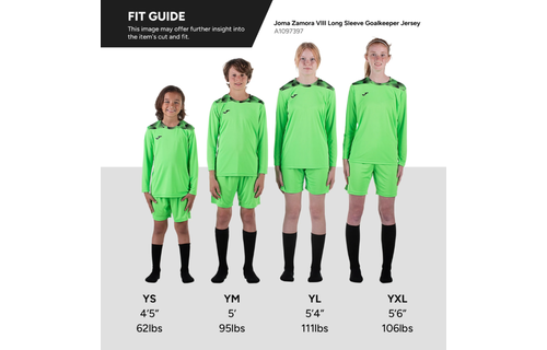 Joma Youth Zamora VIII Long Sleeve Goalkeeper Jersey - Black