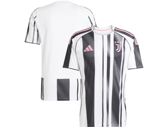 adidas Juventus 2025 - 26 Home Jersey - White/Black/Pink