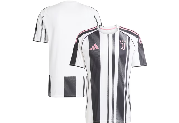 adidas Juventus 2025 - 26 Home Jersey - White/Black/Pink