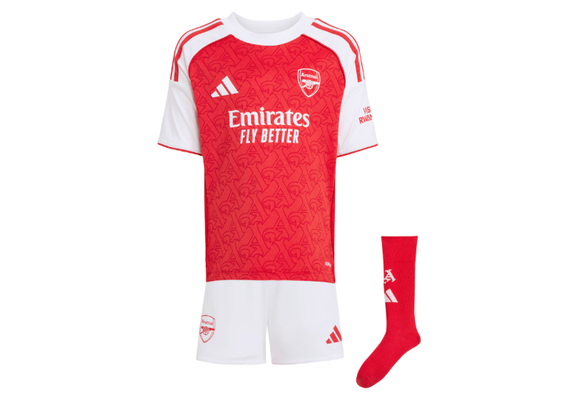 adidas Arsenal 2025 - 26 Home Toddlers Mini Kit - Better Scarlet / White