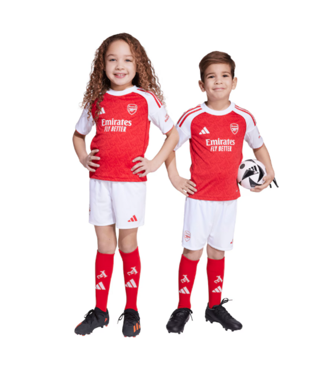 adidas adidas Arsenal 2025 - 26 Home Toddlers Mini Kit - Better Scarlet / White