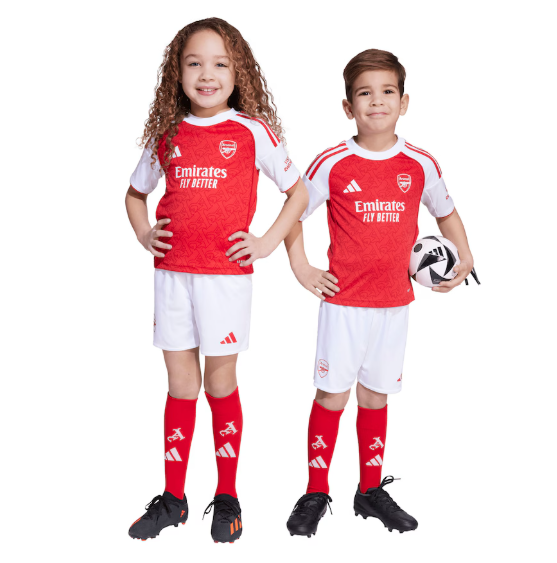 adidas Arsenal 2025 - 26 Home Toddlers Mini Kit - Better Scarlet / White