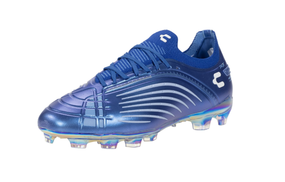 Charly Stingr PFX FG Soccer Cleats - Bright Blue/White