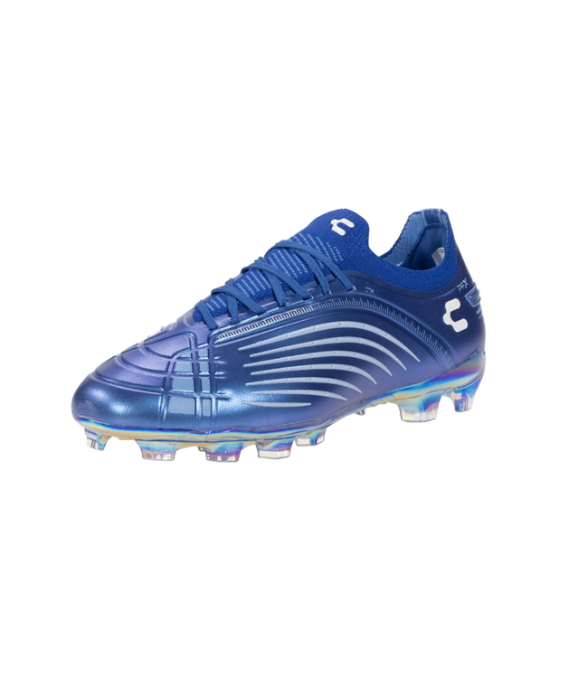 Charly Charly Stingr PFX FG Soccer Cleats - Bright Blue/White