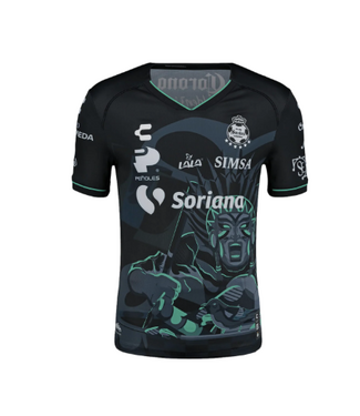 Charly Charly Santos Laguna 2024 - 25 Metzican Box Edition Third Jersey - Black/Green