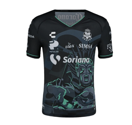 Charly Santos Laguna 2024 - 25 Metzican Box Edition Third Jersey - Black/Green