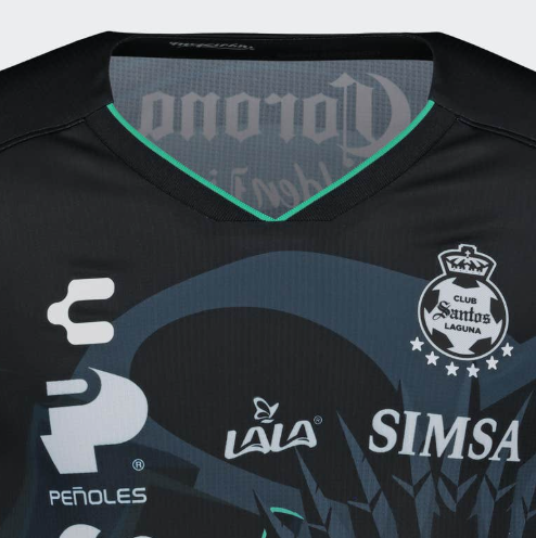 Charly Santos Laguna 2024 - 25 Metzican Box Edition Third Jersey - Black/Green