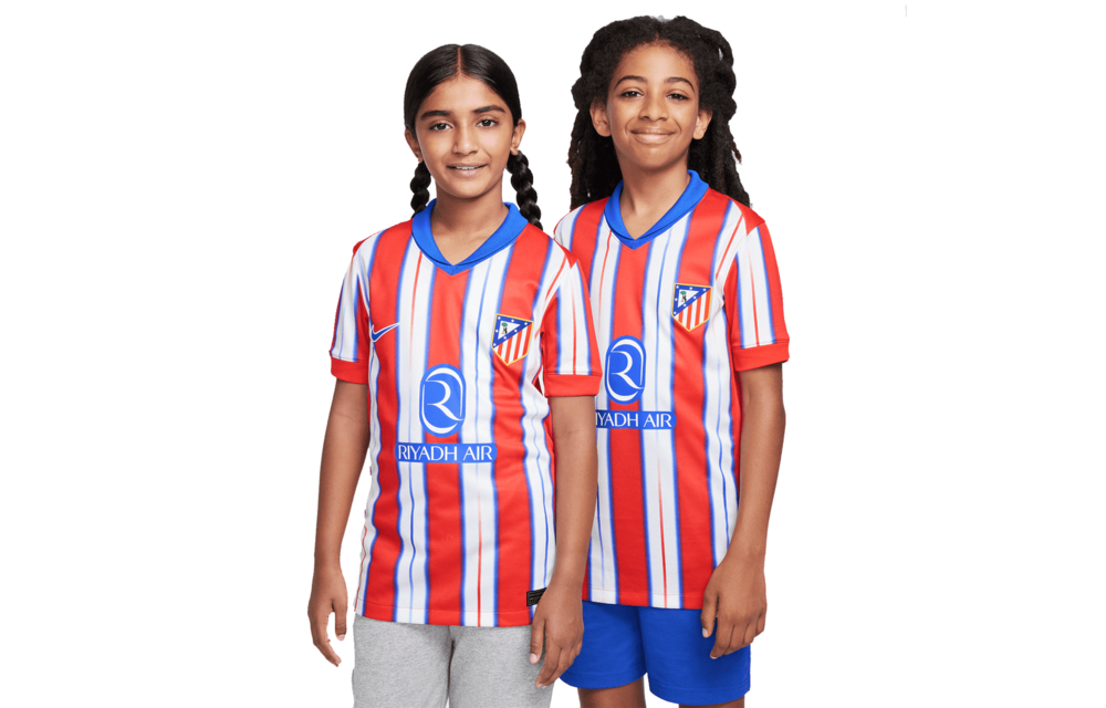 Nike Youth Atletico Madrid 2024 - 25 Home Jersey - Hyper Royal/Light Crimson/White