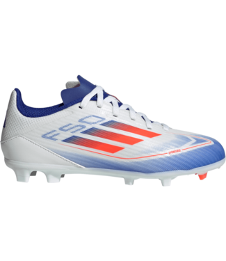 adidas adidas Jr F50 League FG Soccer Shoes - Cloud White/Solar Red/Lucid Blue
