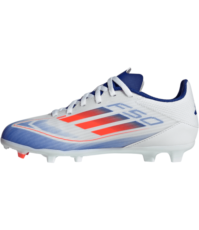 adidas adidas Jr F50 League FG Soccer Shoes - Cloud White/Solar Red/Lucid Blue