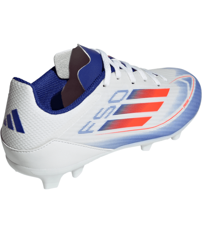 adidas adidas Jr F50 League FG Soccer Shoes - Cloud White/Solar Red/Lucid Blue