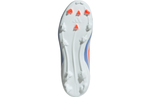 adidas Jr F50 League FG Soccer Shoes - Cloud White/Solar Red/Lucid Blue