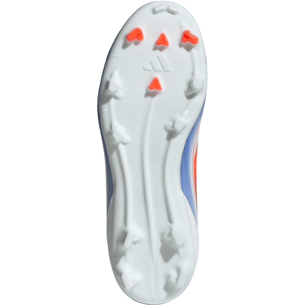 adidas Jr F50 League FG Soccer Shoes - Cloud White/Solar Red/Lucid Blue