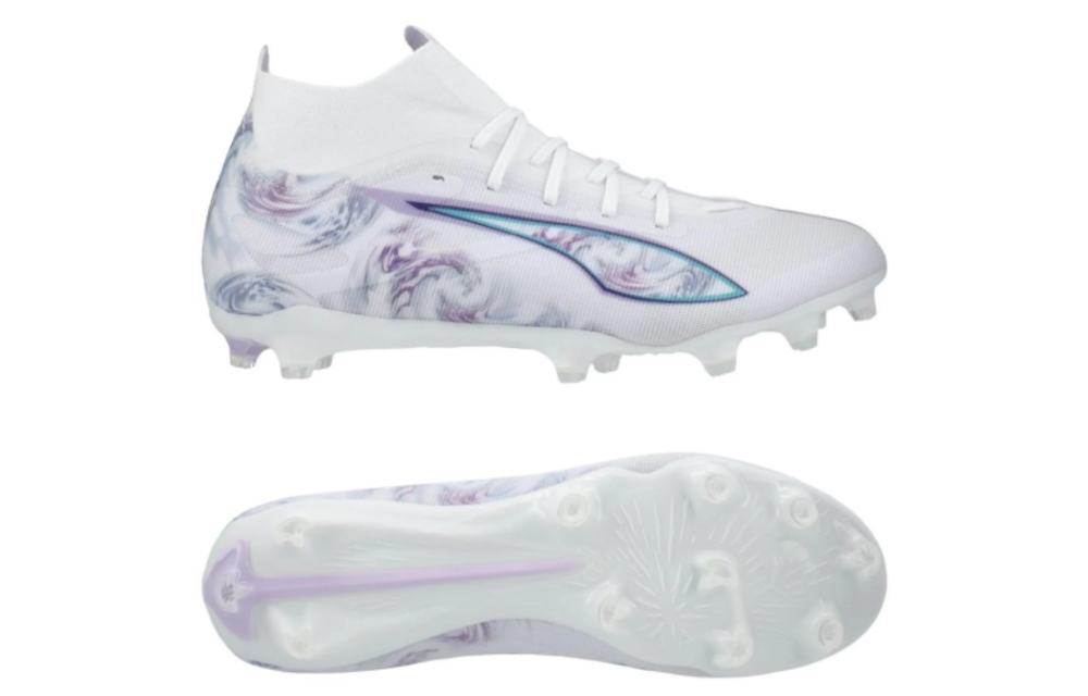 Puma Womens Ultra Match + FG/AG Brilliance Pack - White/Black/Spring Lavender