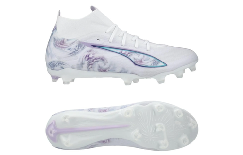 Puma Womens Ultra Match + FG/AG Brilliance Pack - White/Black/Spring Lavender