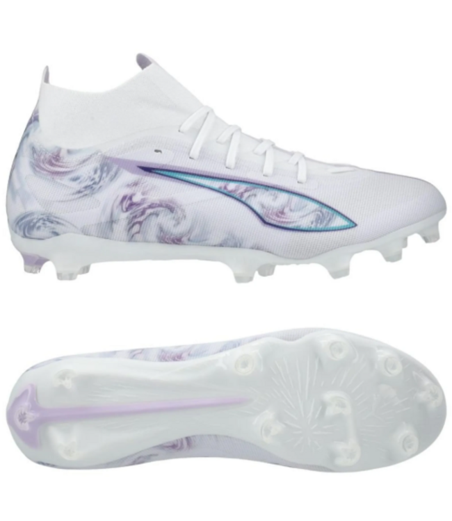 Puma Puma Womens Ultra Match + FG/AG Brilliance Pack - White/Black/Spring Lavender