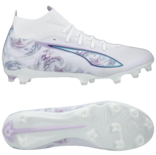 Puma Womens Ultra Match + FG/AG Brilliance Pack - White/Black/Spring Lavender