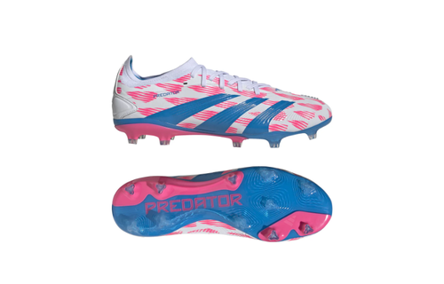 adidas Predator 24 PRO FG - White/Solar Blue/Solar Pink