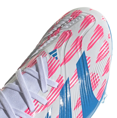 adidas Predator 24 PRO FG - White/Solar Blue/Solar Pink