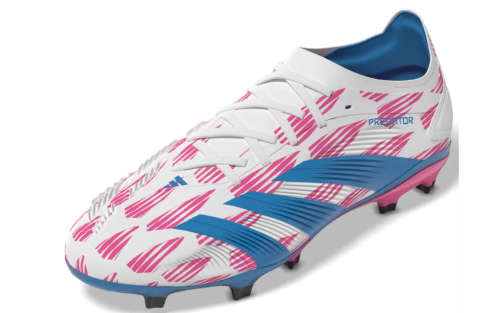 adidas Predator 24 PRO FG - White/Solar Blue/Solar Pink