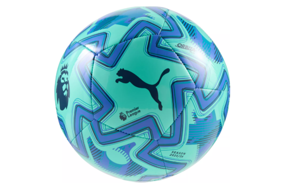 Puma Premier League 2025 - 26 Orbita Play Ball - Electric Peppermint/Mountain Blue/Black