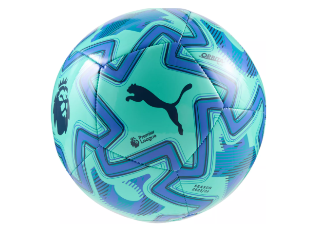 Puma Premier League 2025 - 26  Orbita Play Ball - Electric Peppermint/Mountain Blue/Black