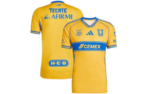 adidas UANL Tigres 2025 - 26 Home Jersey - Collegiate Gold/Blue