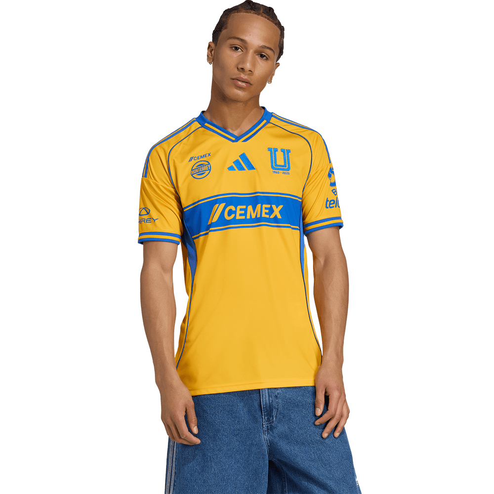 adidas UANL Tigres 2025 - 26 Home Jersey - Collegiate Gold/Blue