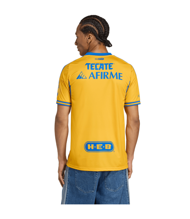 adidas adidas UANL Tigres 2025 - 26 Home Jersey - Collegiate Gold/Blue