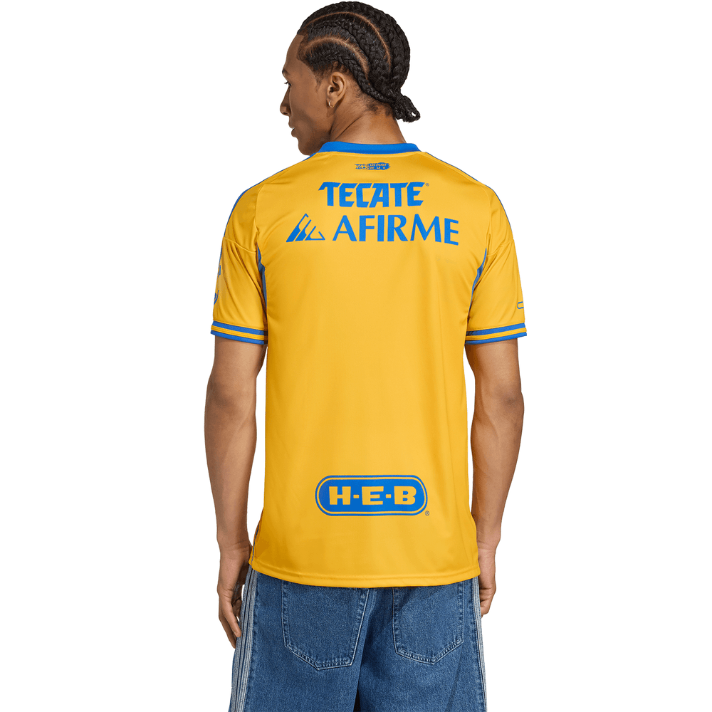 adidas UANL Tigres 2025 - 26 Home Jersey - Collegiate Gold/Blue
