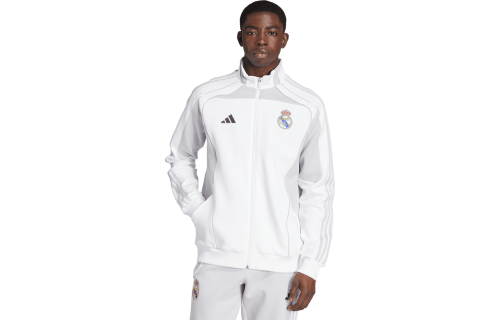 adidas Real Madrid 2025 - 26 Urban Purist Doubleknit Track Jacket - White/Light Solid Grey