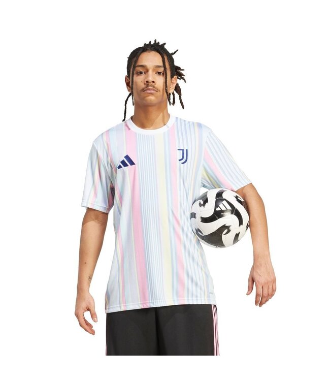 adidas adidas Juventus 2025 - 26 Prematch Training Jersey- White/Multi