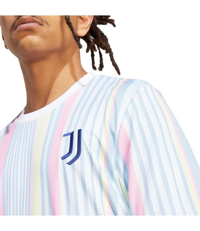 adidas adidas Juventus 2025 - 26 Prematch Training Jersey- White/Multi