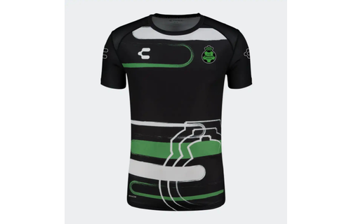 Charly Santos Laguna 2025 - 26 SS Prematch Training Jersey - Black