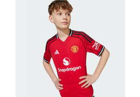 adidas Youth Manchester United 2025 - 26 Home Jersey - Red/Black