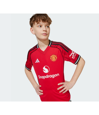 adidas adidas Youth Manchester United 2025 - 26 Home Jersey - Red/Black