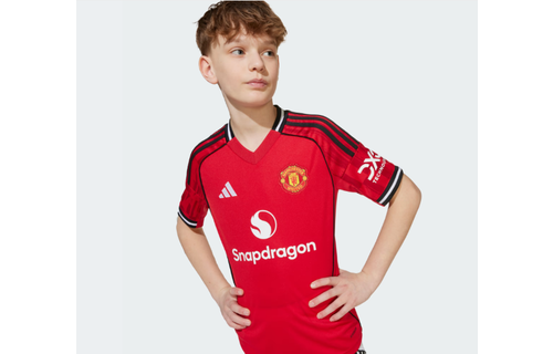 adidas Youth Manchester United 2025 - 26 Home Jersey - Red/Black