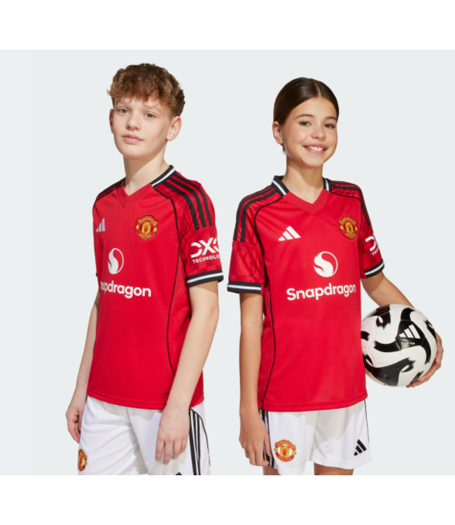 adidas adidas Youth Manchester United 2025 - 26 Home Jersey - Red/Black