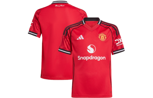 adidas Youth Manchester United 2025 - 26 Home Jersey - Red/Black
