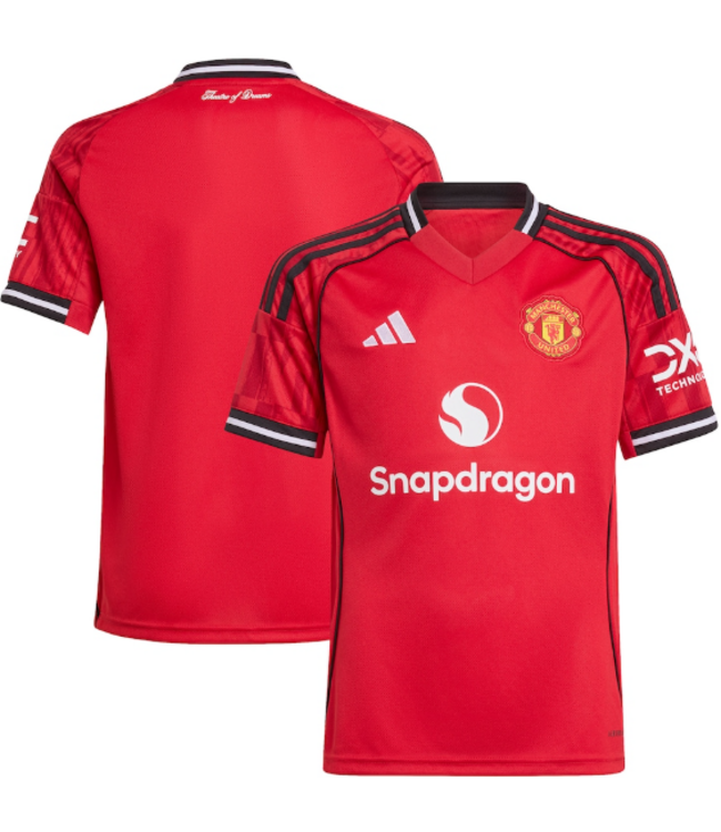 adidas adidas Youth Manchester United 2025 - 26 Home Jersey - Red/Black