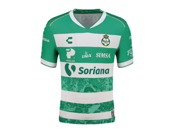 Charly Santos Laguna 2025-26 Home Jersey - Green/White