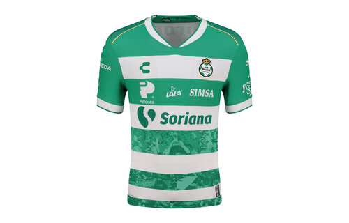 Charly Santos Laguna 2025-26 Home Jersey - Green/White